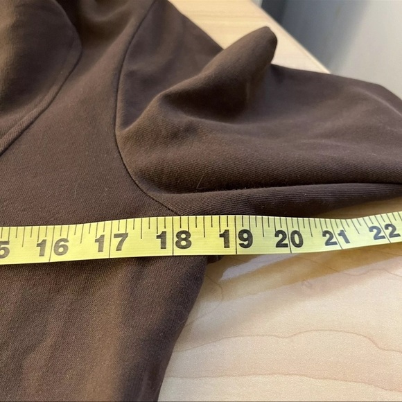 ❤️ CMC Color Me Cotton Brown Maxi Dress Longsleeves Size XS - Picture 8 of 13